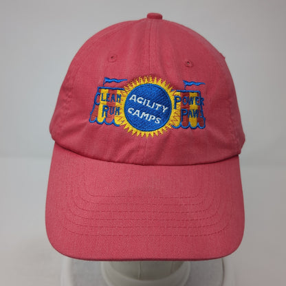 Agility Camps Slideback Hat Red One Side Embroidered HeadShots KC Caps