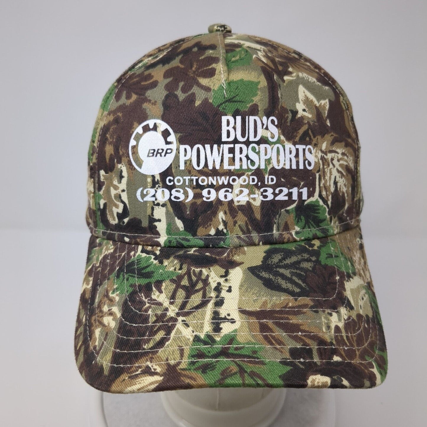 Bud's Powersports Cottonwood ID Strapback Hat Camouflage OSFM Otto