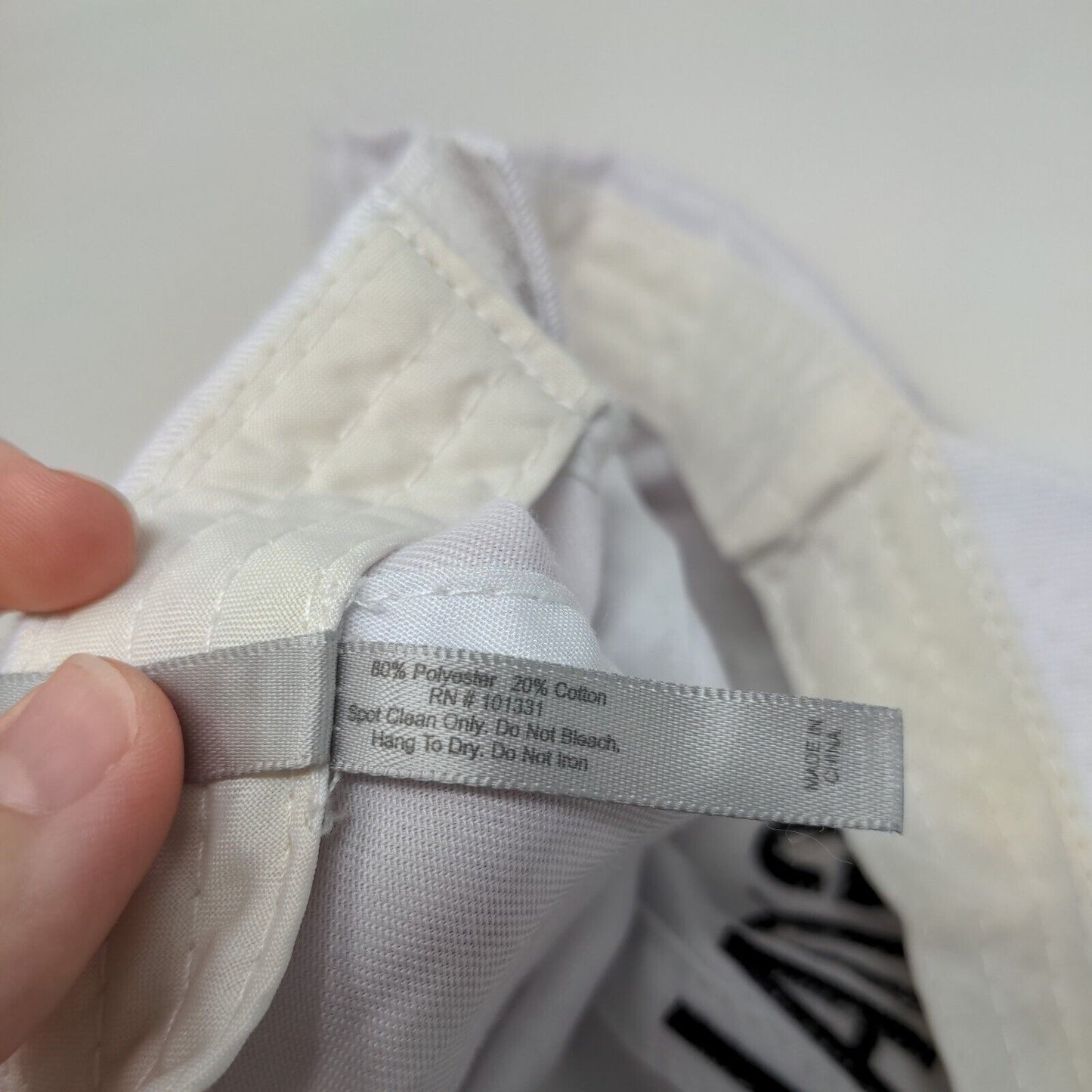 GOALSAF Strapback Hat White One Size Embroidered Charlotte Russe