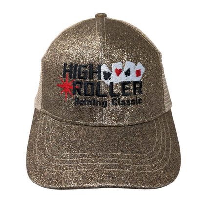High Roller Reining Classic Ponyback Trucker Hat Multicolor One Size Mesh Back