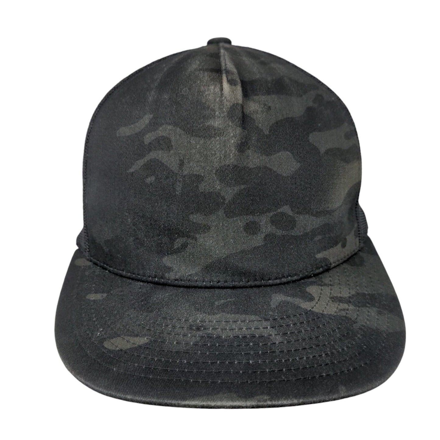 The Classics Yupoong Snapback Trucker Hat Camo One Size Mesh Back
