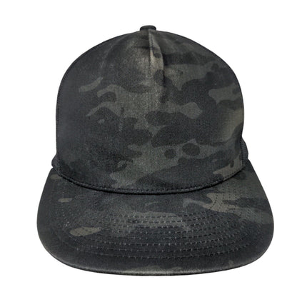 The Classics Yupoong Snapback Trucker Hat Camo One Size Mesh Back