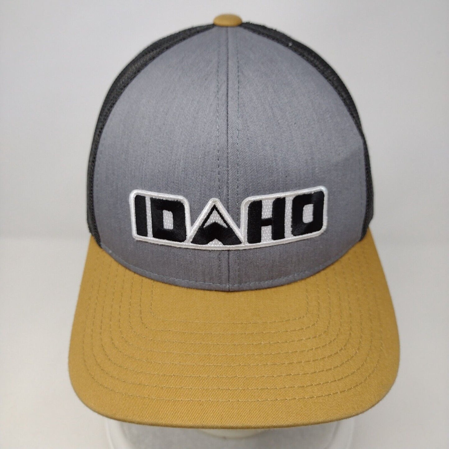 Idaho Snapback Mesh Back Trucker Hat Multi OSFA Colorblock Adjustable