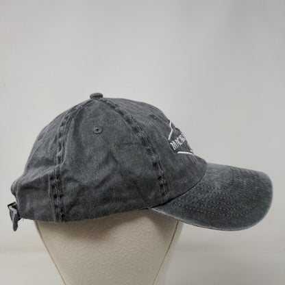 MacArthur Beach FL Slideback Hat Gray One Size Embroidered Royal Resortwear