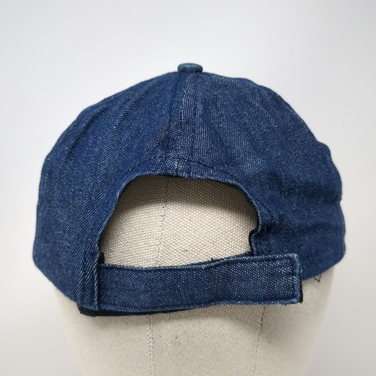 Baseball Cap Blue One Size Korean War Veteran Patch Denim Strapback Eagle Hat