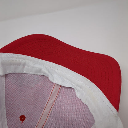 Legrand Feed Strapback Trucker Hat Red One Size Adjustable Mesh Back Vitronic