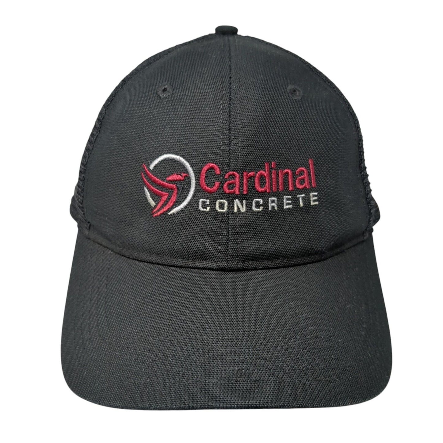 Cardinal Concrete Snapback Trucker Hat Black OS Adjustable Mesh Back Carhartt