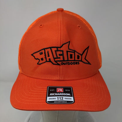 Barstool Outdoors Snapback Mesh Back Trucker Hat Orange One Size Richardson