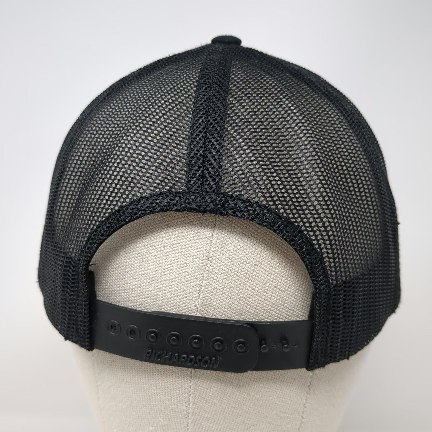 Richardson Trucker Hat Black One Size Pestco Holdings All Cat No Cattle Patch