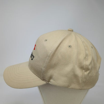 Yaesu Snapback Beige One Size Embroidered Logo Radio Amateur Ham Adjustable Hat