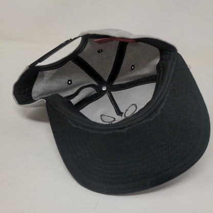 Disney Men's Snapback Hat Gray Black Adjustable Embroidered Mickey Mouse Logo