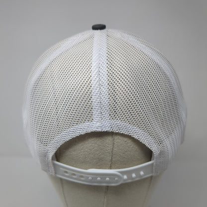 Leupold Trucker Hat Gray One Size Adjustable Embroidered Mesh Back 6 Panel