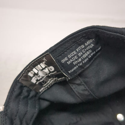 Pink Floyd Black 5 Panel One Size Hat Dark Side of the Moon Snapback Rope