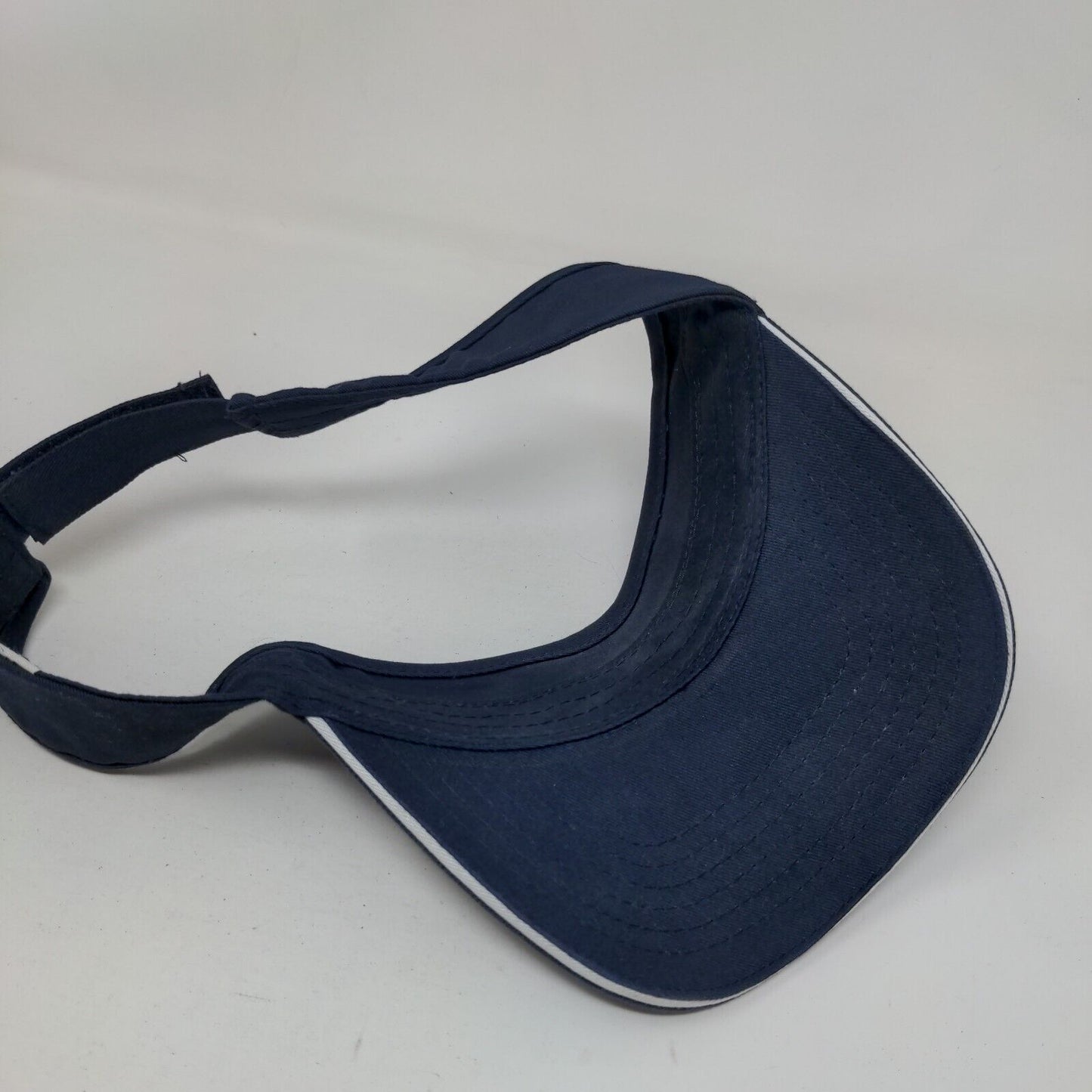 Last Minute Golfer Strapback Sun Visor Cap Hat Blue Adjustable Embroidered