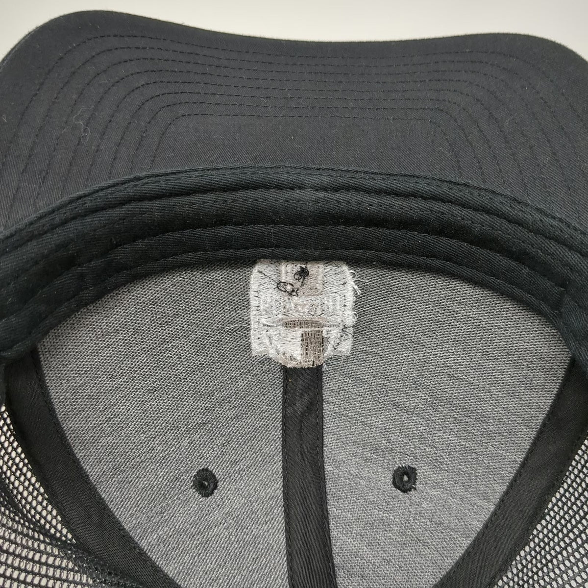 Richardson Trucker Hat Black One Size Mesh Back Snapback Blackhat KC Data Center