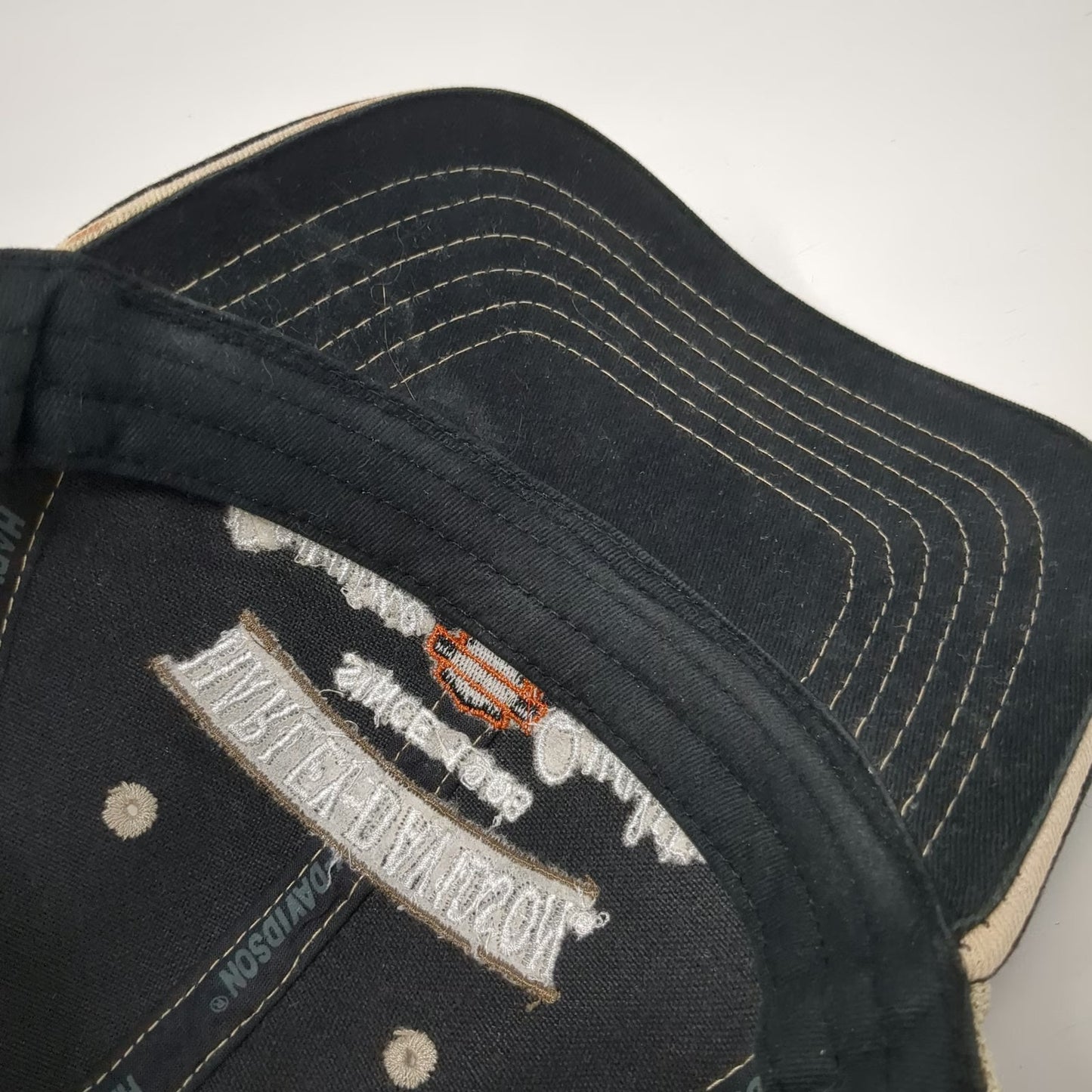 Harley-Davidson Trucker Hat Black One Size Mesh Snapback Bar & Shield Logo