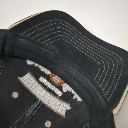 Harley-Davidson Trucker Hat Black One Size Mesh Snapback Bar & Shield Logo