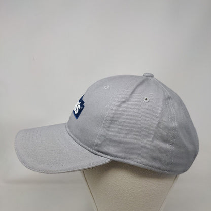 Lowe's Strapback Hat Gray OSFM Solid Embroidered Adjustable 6 Panel