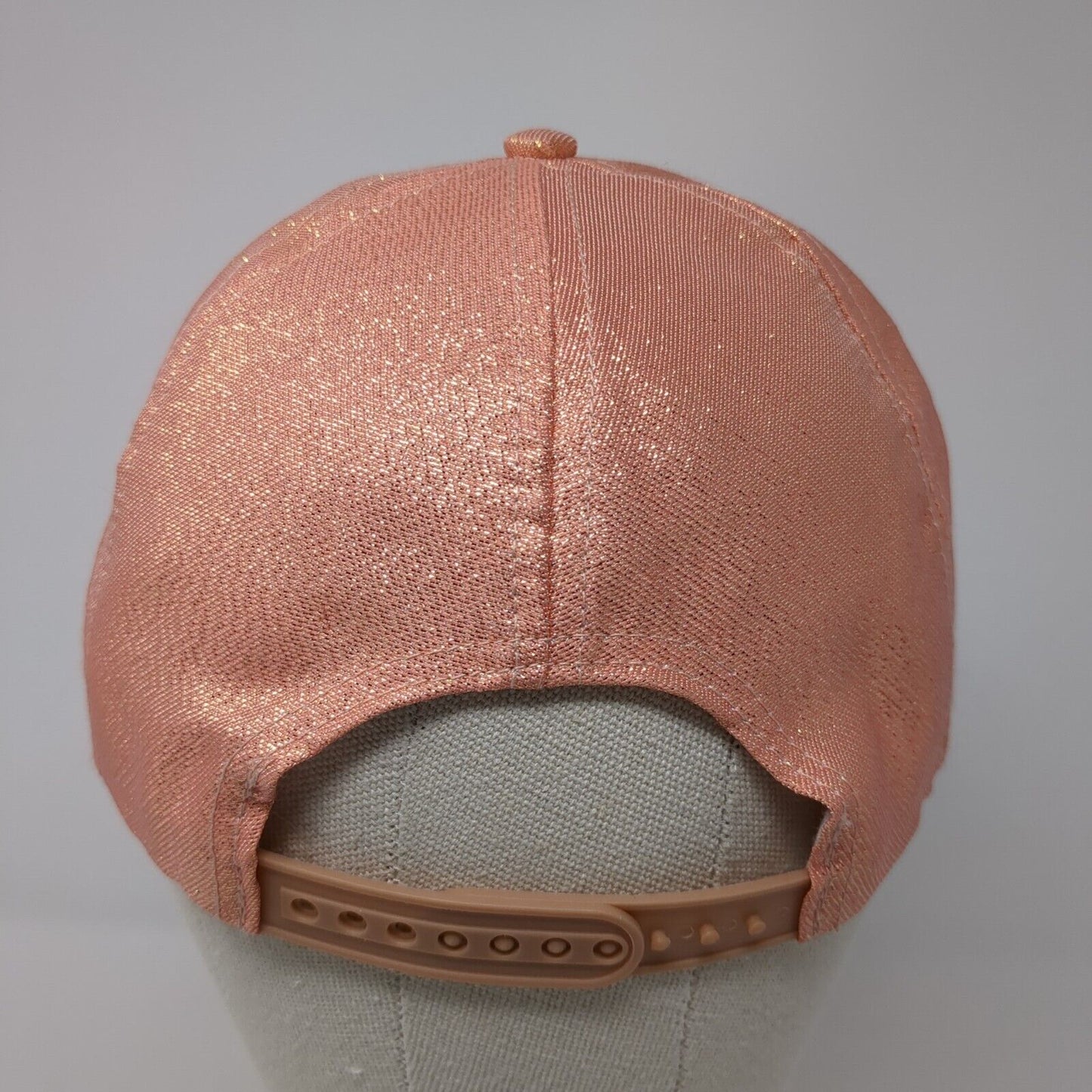 Unbranded Snapback Hat Pink One Size Adjustable Metallic Shiny 6 Panel