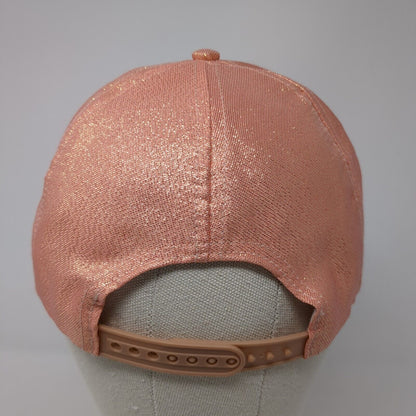 Unbranded Snapback Hat Pink One Size Adjustable Metallic Shiny 6 Panel