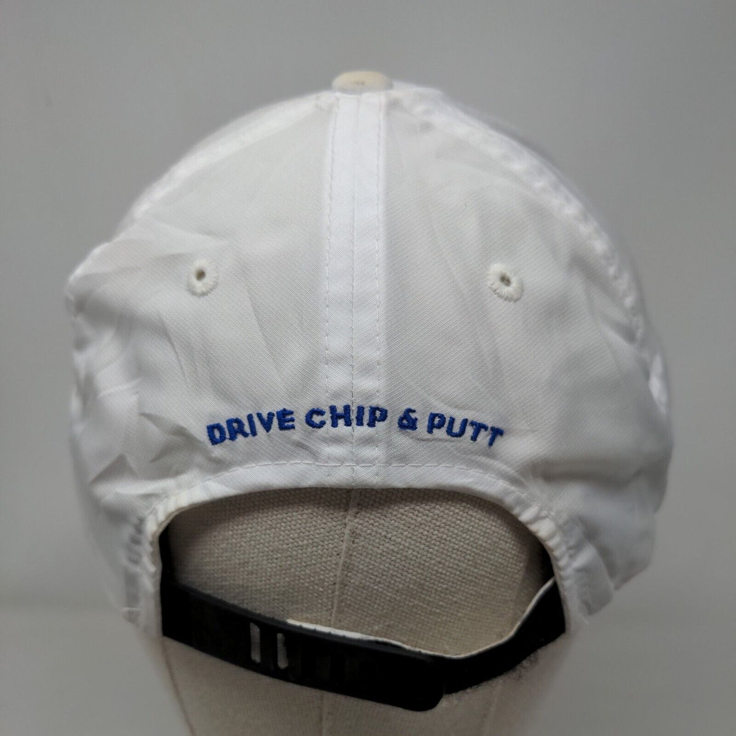 Golf Drive Chip & Putt Strapback Rope Hat White One Size Embroidered
