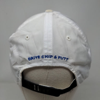 Golf Drive Chip & Putt Strapback Rope Hat White One Size Embroidered