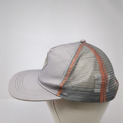 Explore Patch Snapback Mesh Back Trucker Hat Gray One Size Adjustable