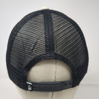 The North Face Trucker Hat White Black OS Mesh Back Snapback Logo Hat Sun Visor