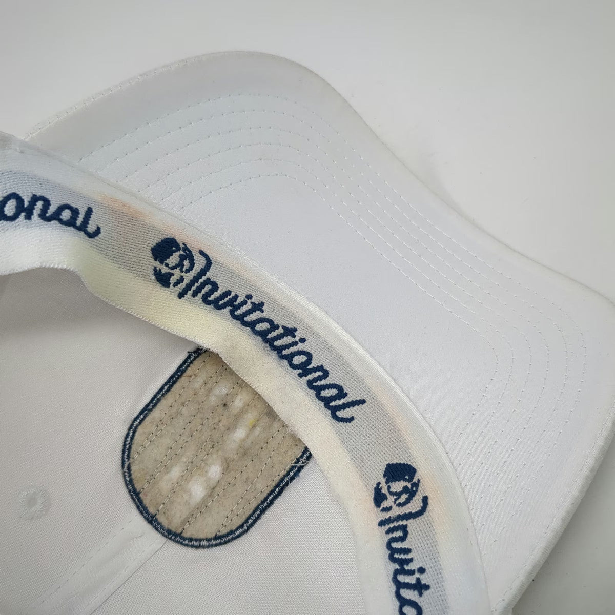 Baseball Cap White One Size Strapback Applied Underwriters Invitational Golf Hat