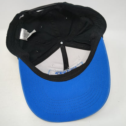 Bud Light Snapback Hat Black One Size Adjustable Embroidered 6 Panel Cotton