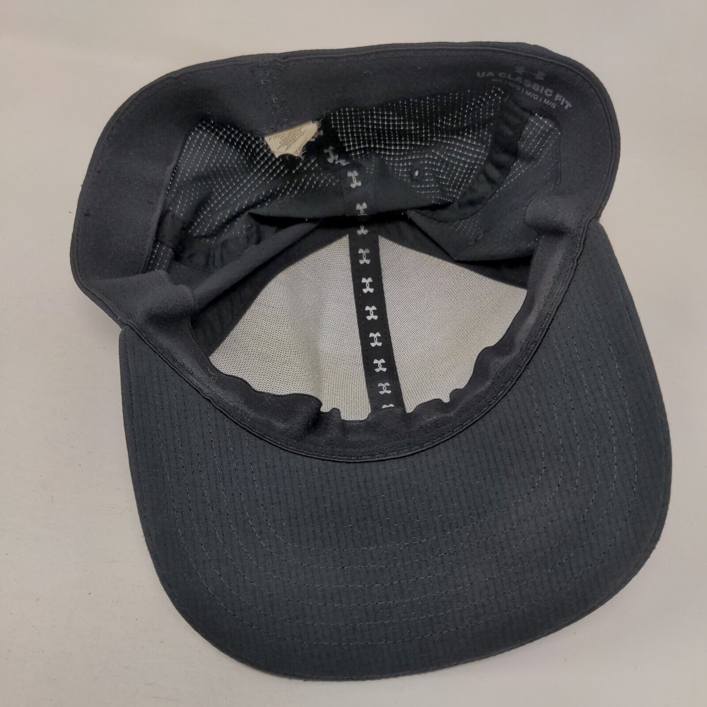 Under Armour Golf Fitted Hat Black Medium/Large Classic Fit 6 Panel