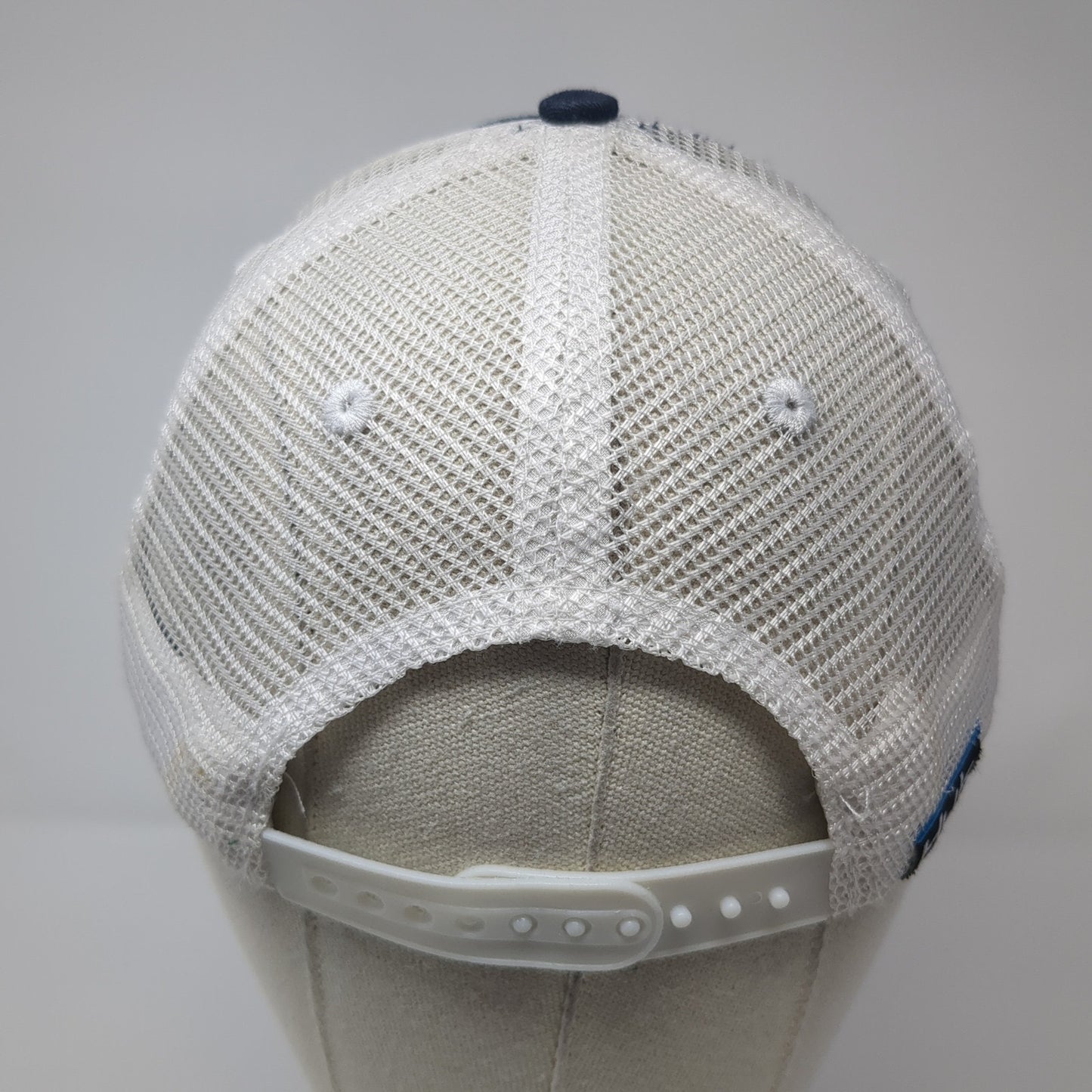 Huk Performance Fishing Snapback Trucker Hat Blue One Size Adjustable Mesh Back