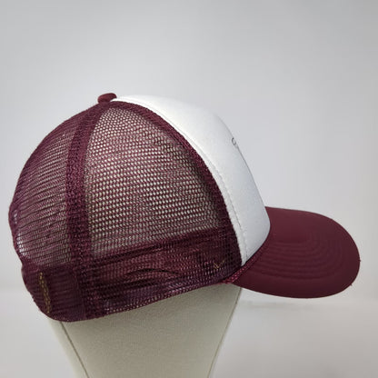 Otto Trucker Hat Red One Size Boise Idaho Hillfolk Noir Fish Graphic Snapback