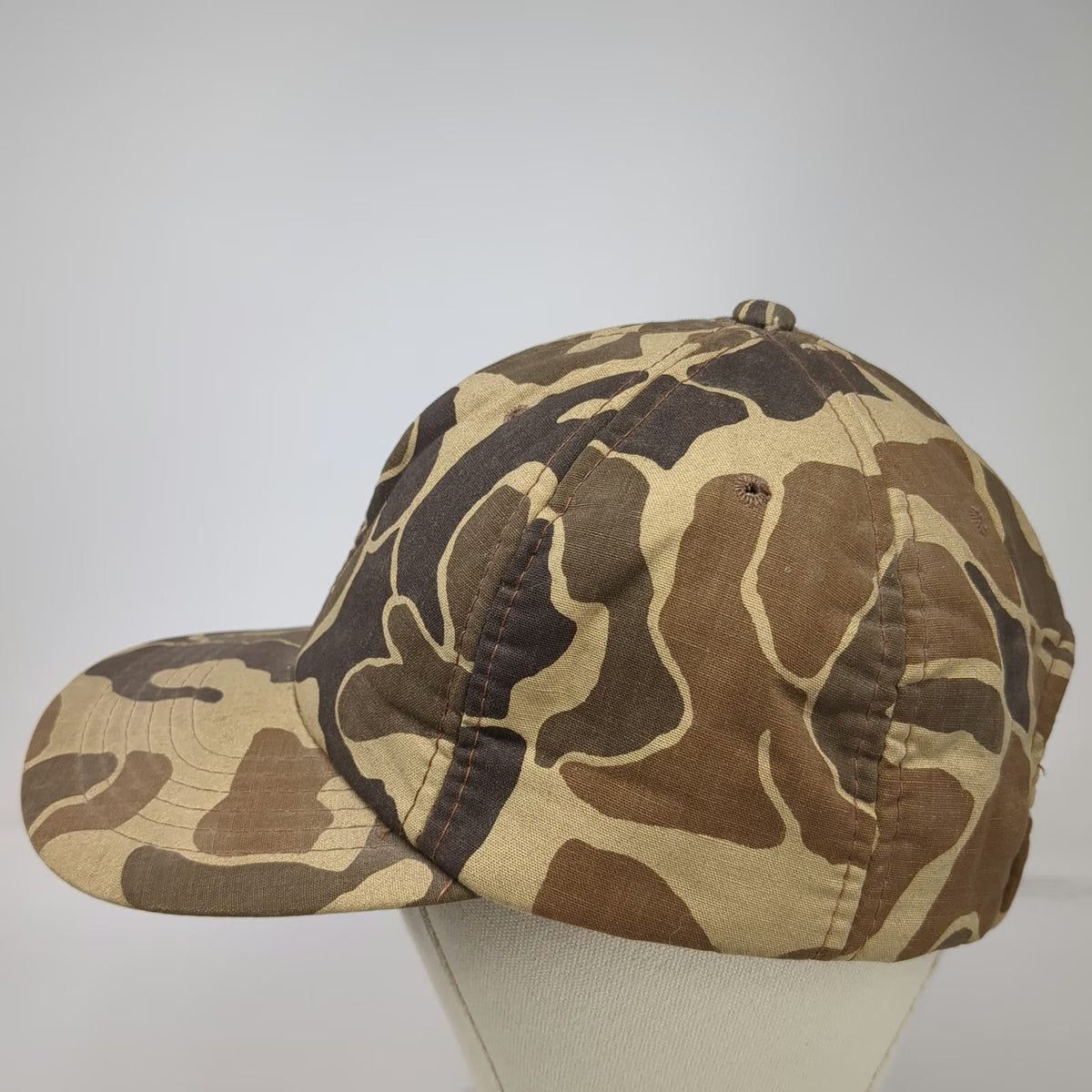 A Headwear Snapback Brown One Size 5 Panel Duck Hunter Camo Foam Front Brim Hat