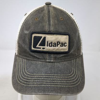 Legacy Trucker Hat Gray One Size IdaPac Mesh Snapback Patch Green Underbrim