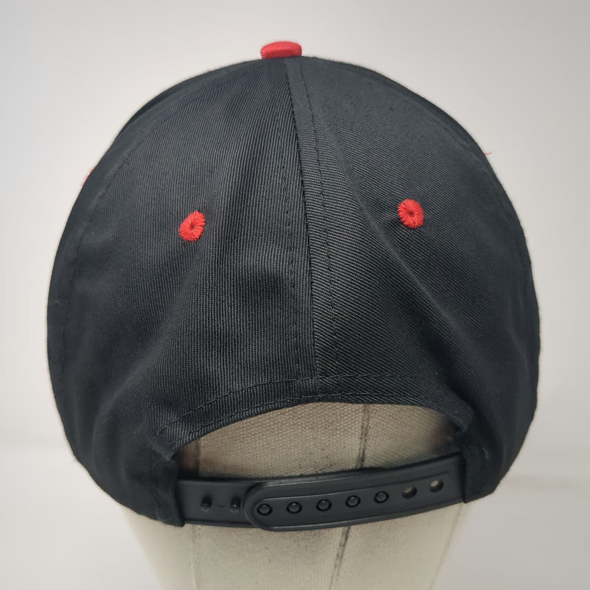 Fireworks America 5 Panel Snapback Hat Black Red One Size Embroidered Logo