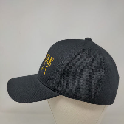 Sunstar Strapback Hat One Size Black Embroidered Logo Adjustable Strap