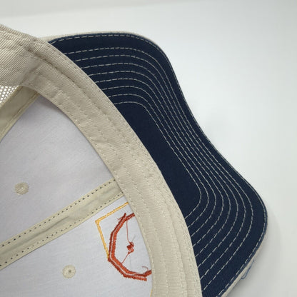 GROWhuts Strapback Trucker Hat Blue One Size Adjustable Mesh Back OC Sports