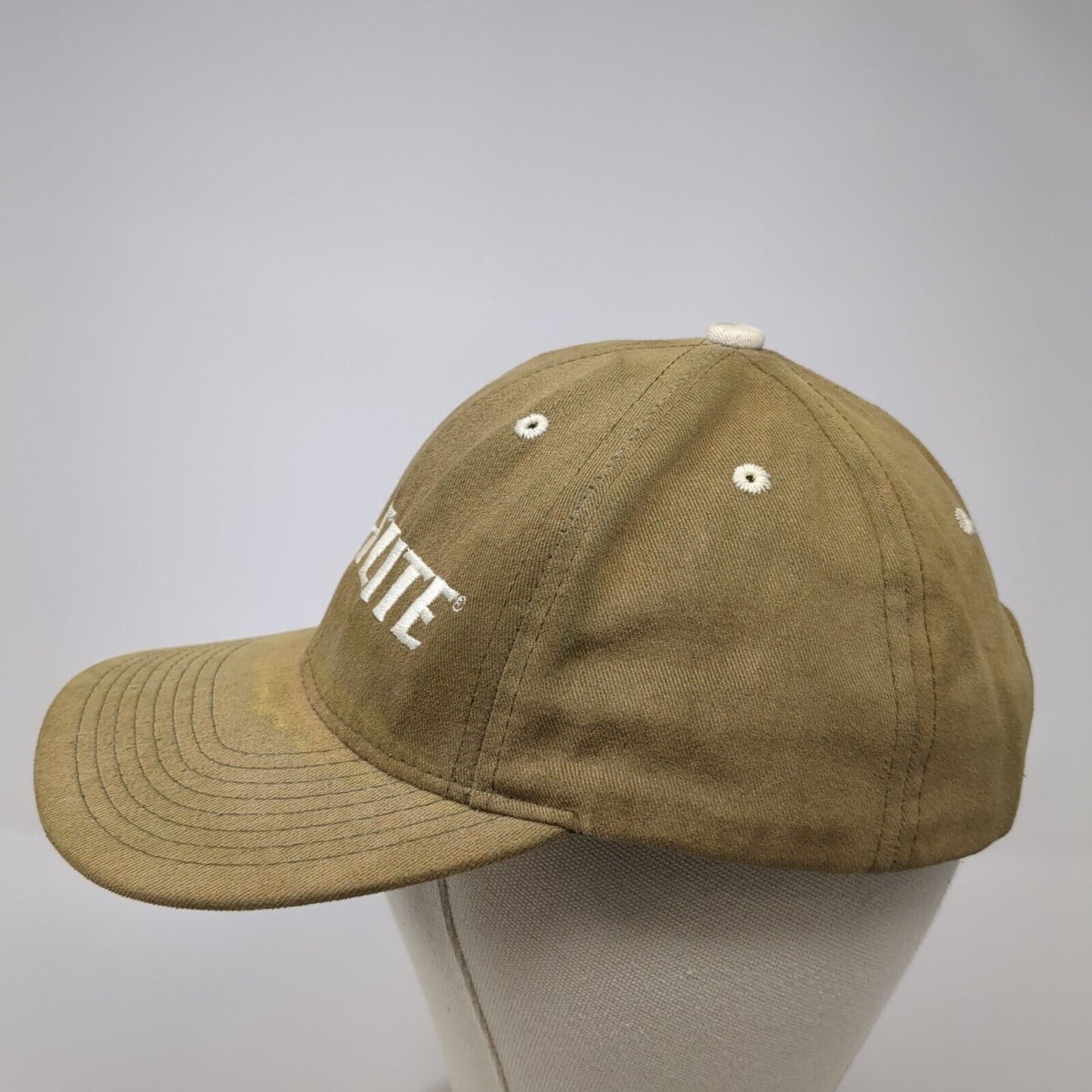 Top Flite Baseball Cap Brown One Size Adjustable Embroidered Vented Holes