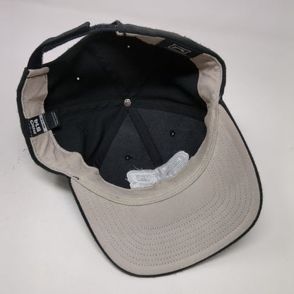 SB Strapback Hat Black Medium-Large Adjustable Embroidered Richardson