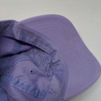 Fabletics Slideback Hat Purple One Size Adjustable Embroidered Vented Holes