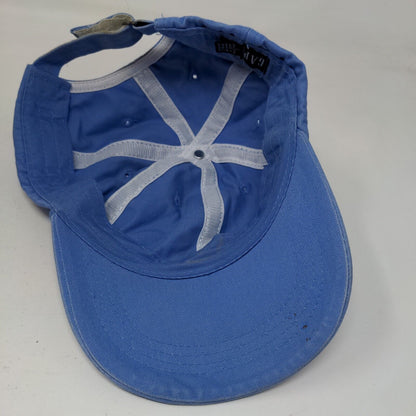 Gap Strapback Hat Blue Large Adjustable Solid 6 Panel Vent Holes Blank