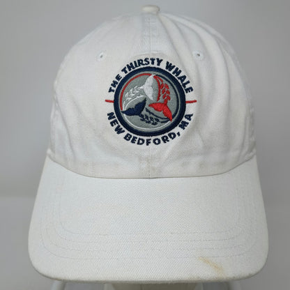 Ahead Baseball Cap White One Size The Thirsty Whale New Bedford MA Slideback Hat