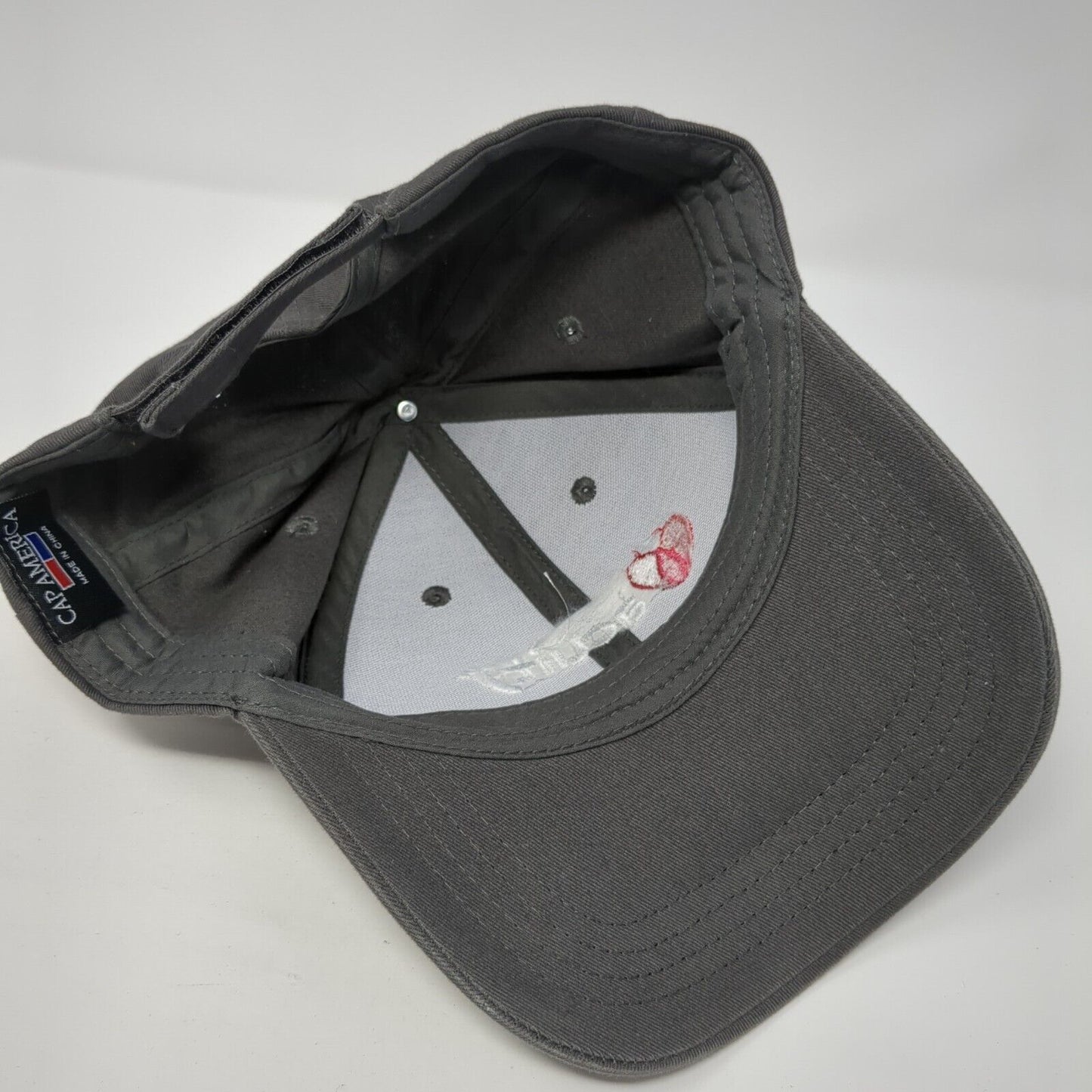 Acuity Strapback Hat Gray One Size Adjustable Embroidered Cap America