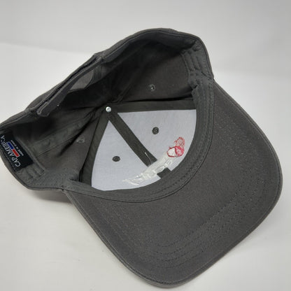 Acuity Strapback Hat Gray One Size Adjustable Embroidered Cap America