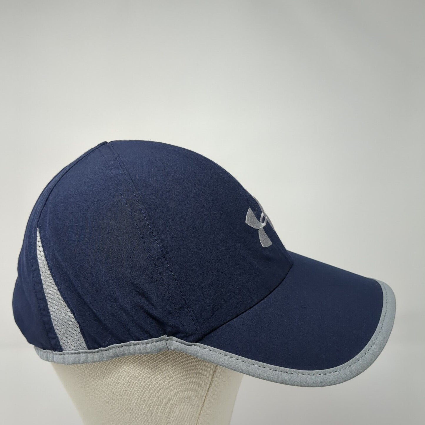 Under Armour Cold Black Strapback Hat Blue One Size Adjustable Outdoor