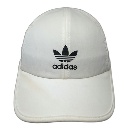 adidas Baseball Cap White One Size 3-Stripe Back Trefoil Logo Stretch Hat