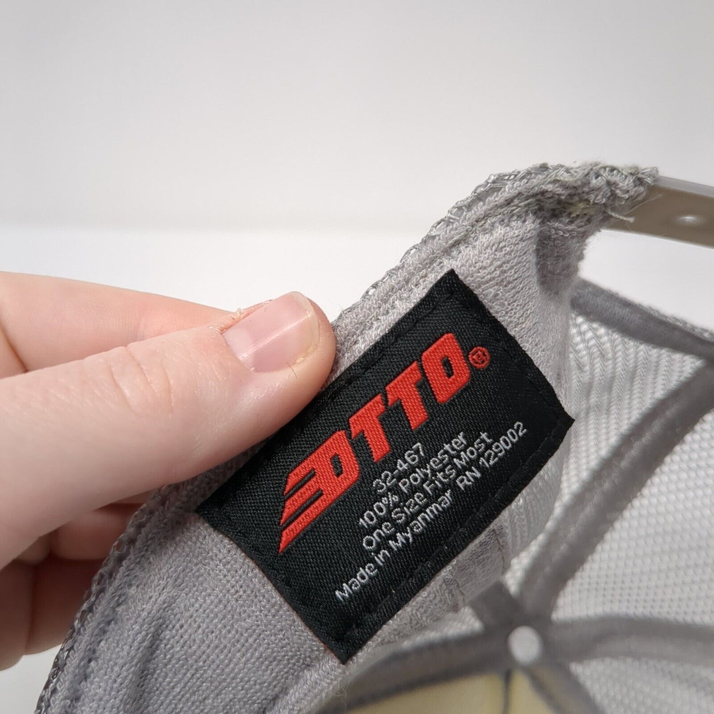 Lake Life Snapback Mesh Back Rope Trucker Hat Gray One Size Solid Otto