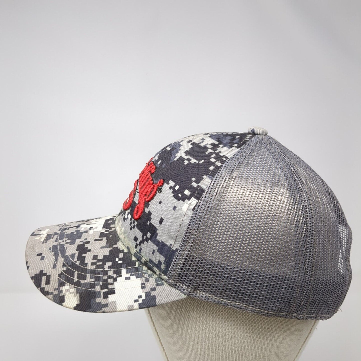 Strike King Strapback Trucker Hat Camo One Size Mesh Back Embroidered