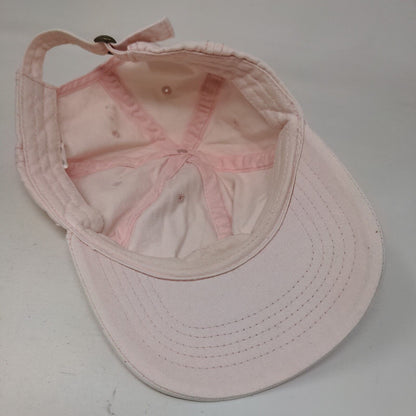 Unbranded Slideback Hat Pink OSFM Adjustable Vented Holes 6 Panel Blank